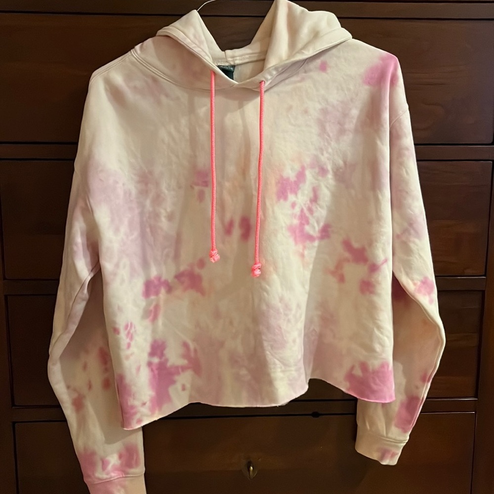 Wild Fable Tie Dye Sweatshirt Hoodie PINK - Size Medium. NWT
